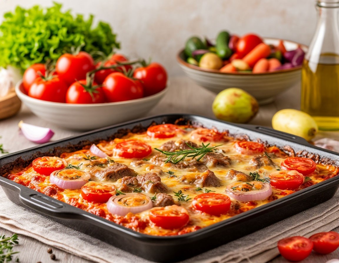 Мясо по-французски из свинины с картофелем в духовке