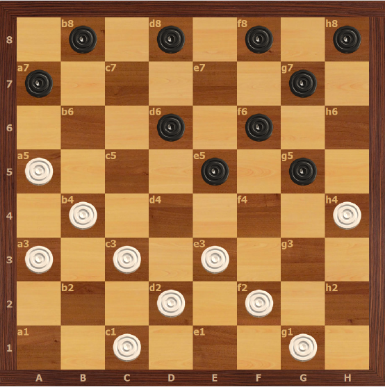 1.b6? 2.ed4 3.h6 c5! 4...fg5x