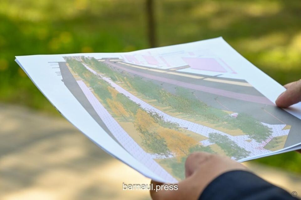    Аллея по улице Малахова в Барнауле. План благоустройства.. Источник: barnaul.org