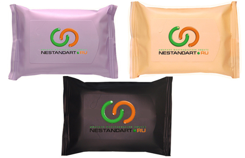 Влажные салфетки с логотипом