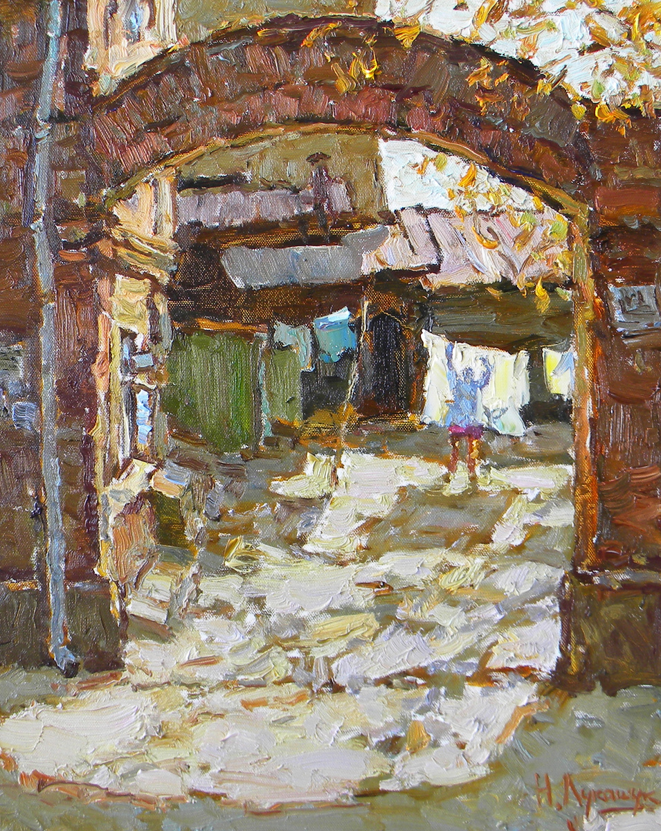 Николай Лукашук "Арка в Старой Самаре" 2019 холст, масло 50х40