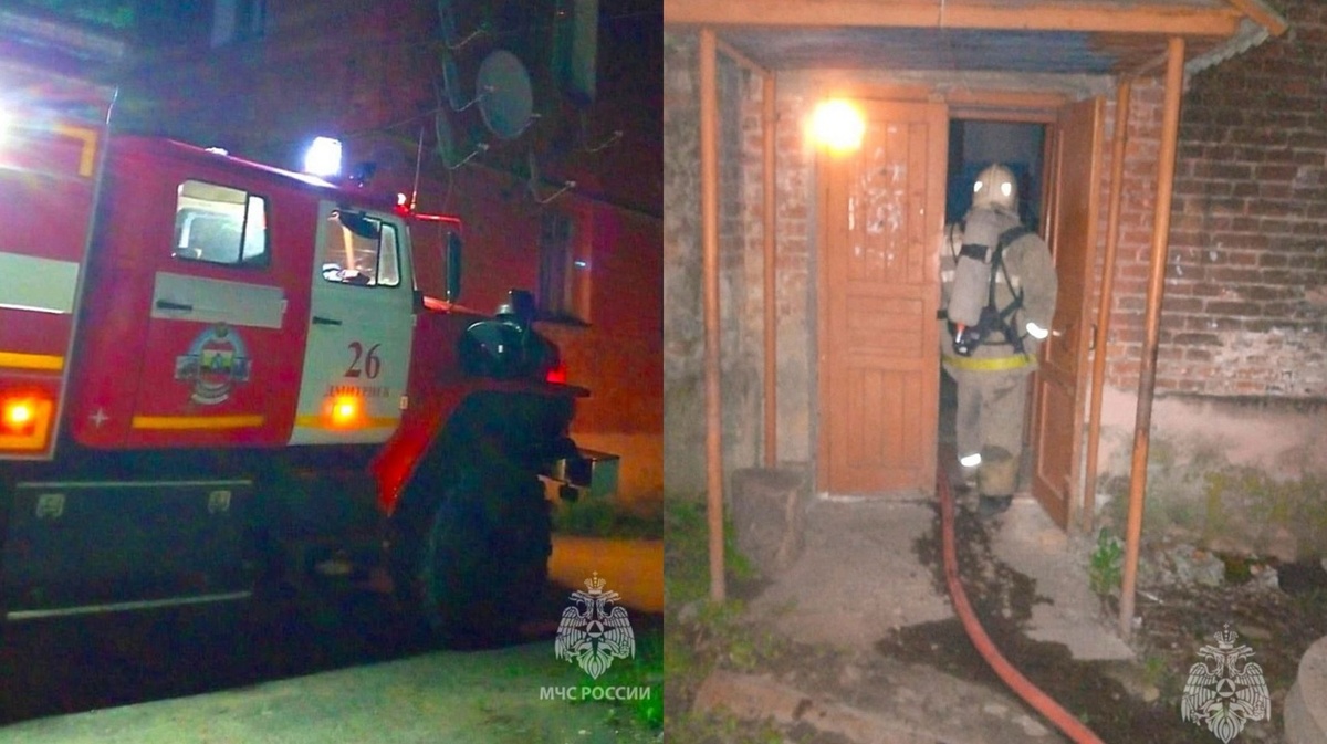    Пьяный курянин едва не погиб при пожаре