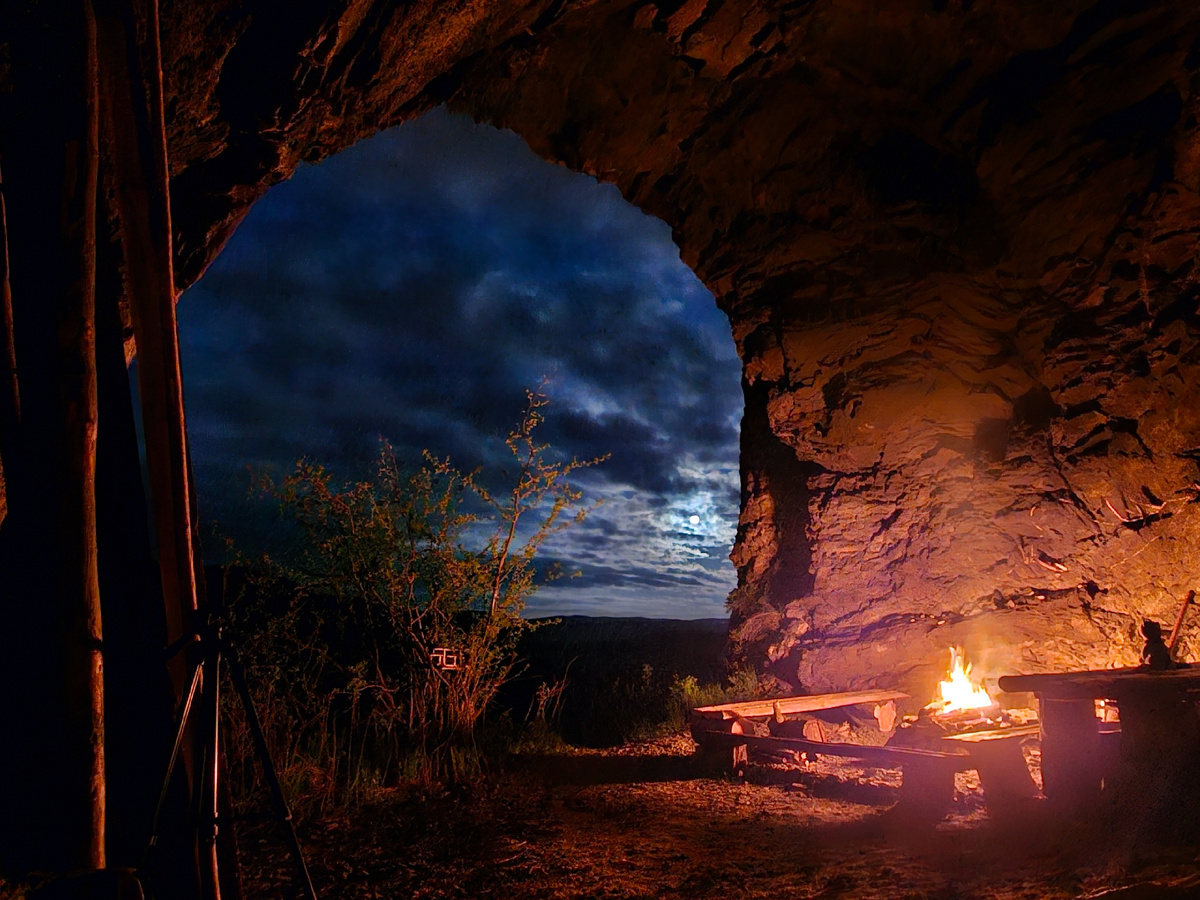 Вид из ночного грота.