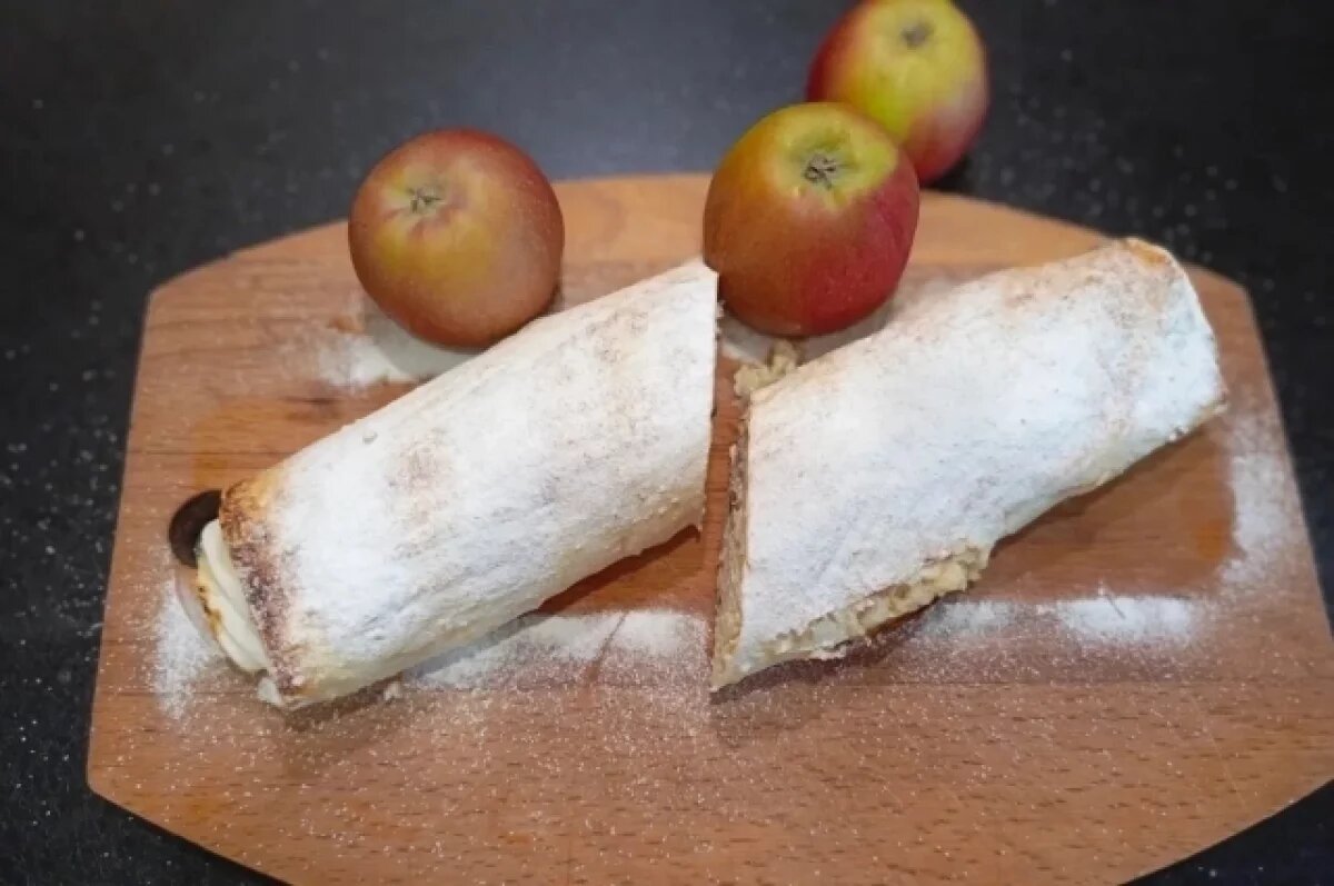    Идеально на даче: готовим «ленивый штрудель» из лаваша