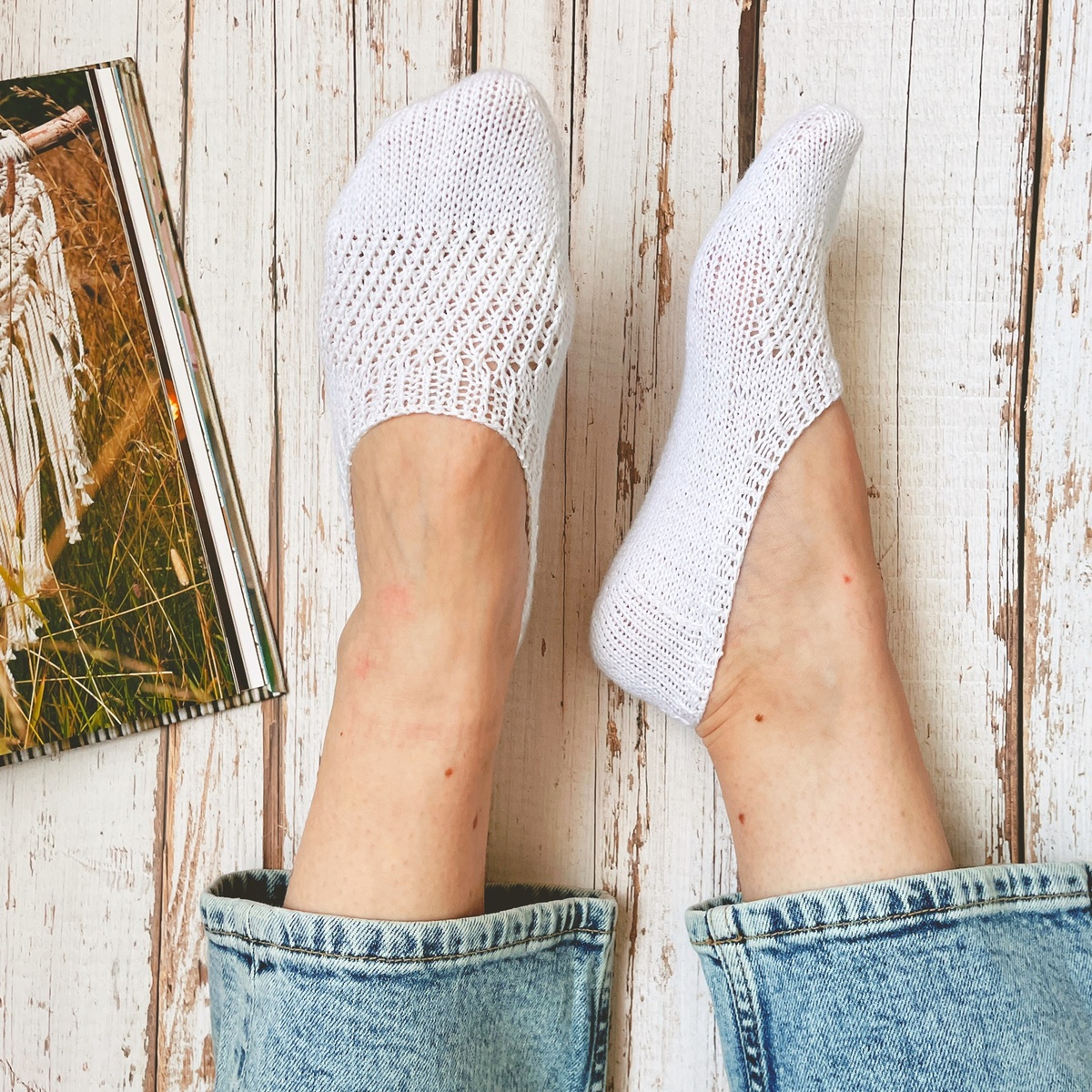 Следки "Макраме" - модель, работа и фото автора by-annike.ru