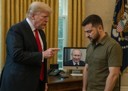    Принуждение Украины к реальности. Трамп отказал в санкциях, Европа — в войсках