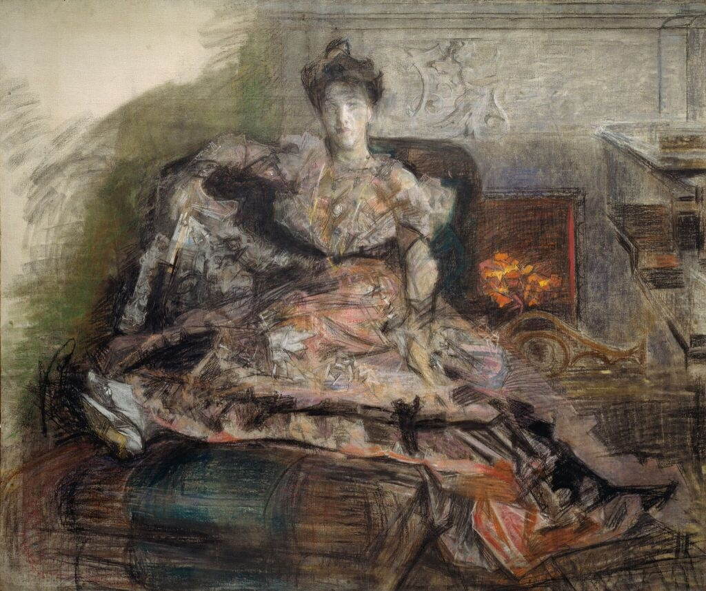 «После концерта. Портрет Надежды Ивановны Забелы-Врубель у камина»