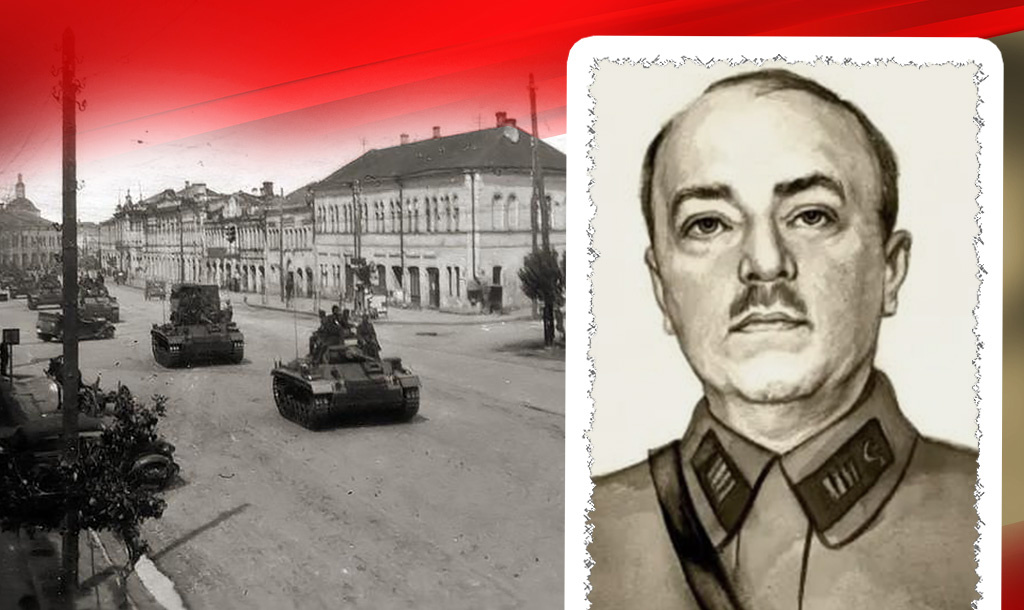 Немецкие танки на улице Орла, 1941 год / Смирнов Вениамин Александрович