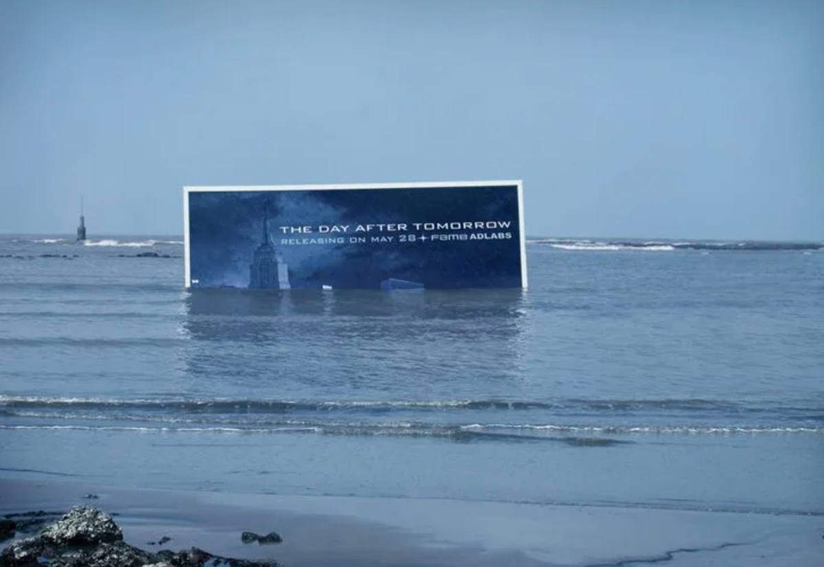 Реклама фильма "Послезавтра"