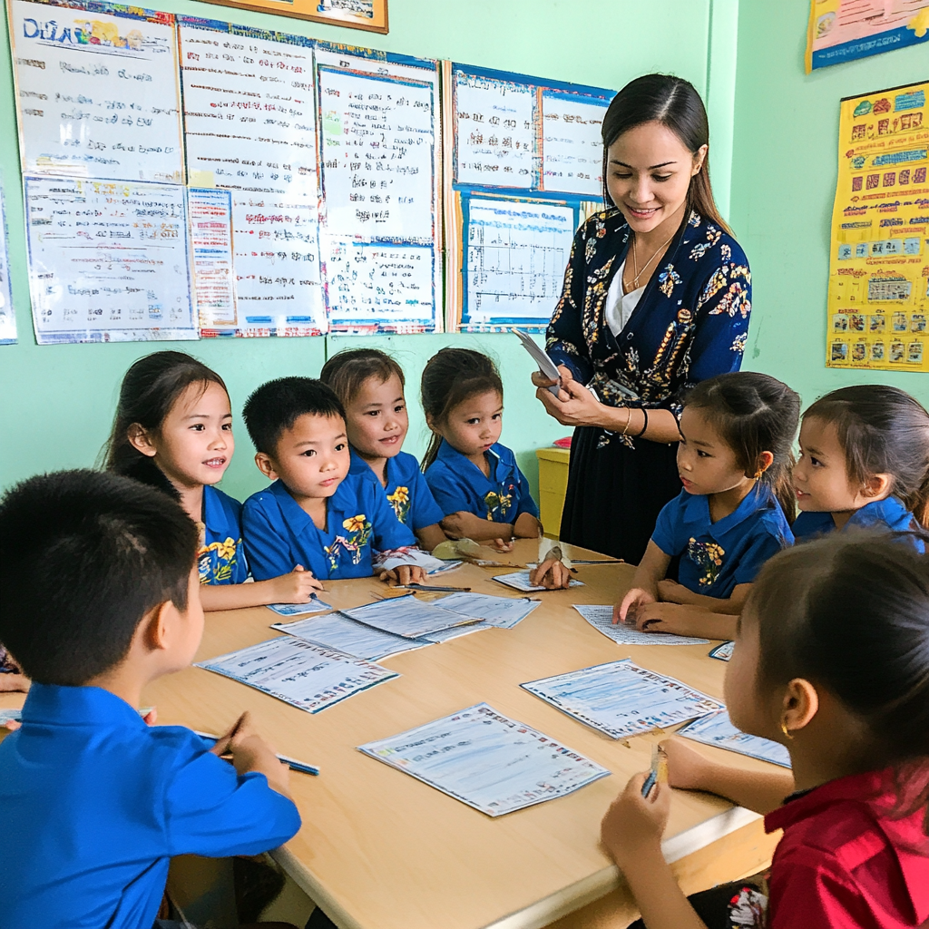 Одной из интересных особенностей начальной школы во Вьетнаме является акцент на патриотическое воспитание и уважение к традициям. Уже с младших классов дети изучают историю своей страны, учатся уважению к старшим и национальной культуре. Это проявляется в различных мероприятиях, таких как празднование национальных праздников и участие в традиционных церемониях.