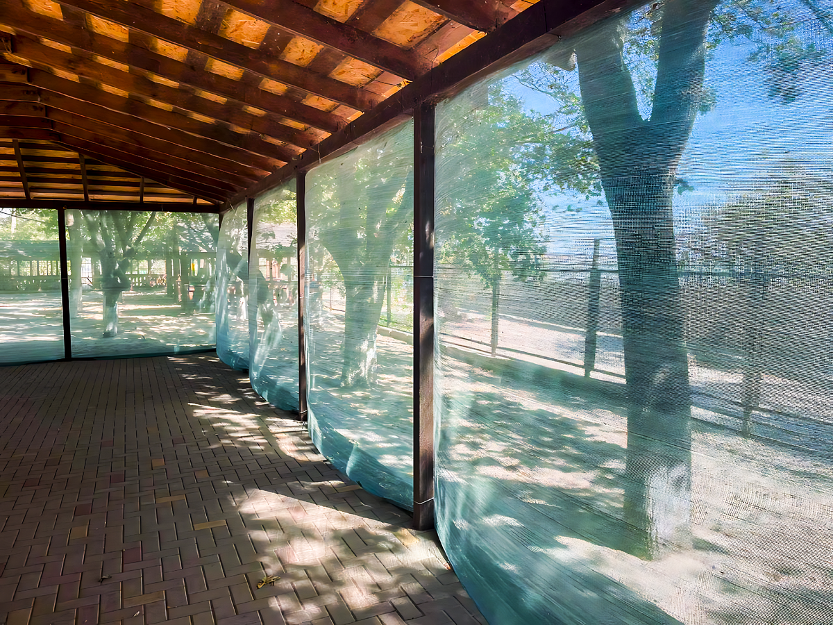 Затеняющая сетка зеленая