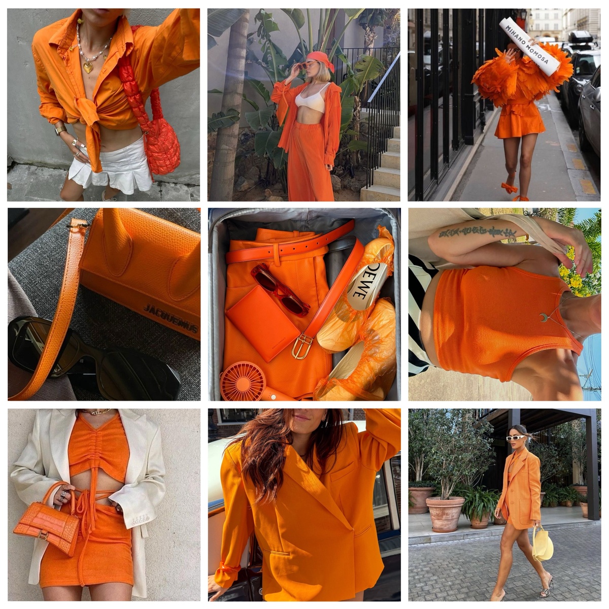 Оранжевый в одежде