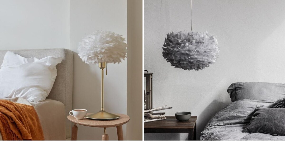 Датские светильники Umage Eos. Могут быть использованы в качестве люстры, торшера или напольной лампы.