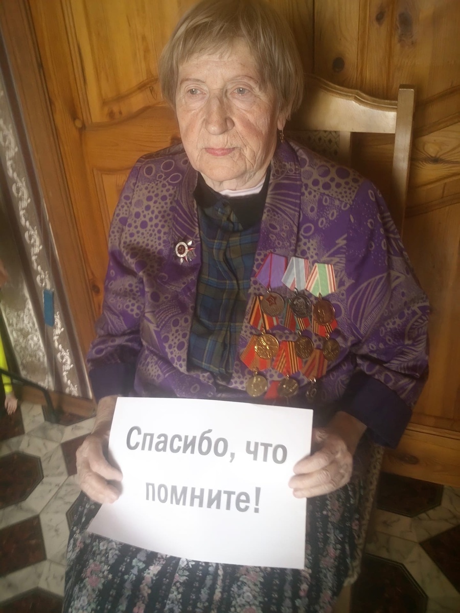 Бабушка в 91 год.