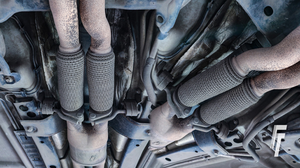 Старые гофры глушителя