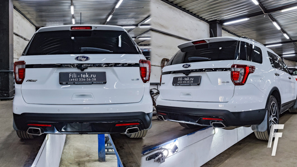 Замена гофры глушителя на Ford Explorer