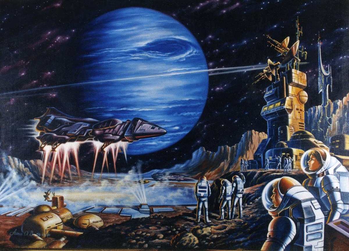 Иллюстрация к «Туманности Андромеды» И. Ефремова.