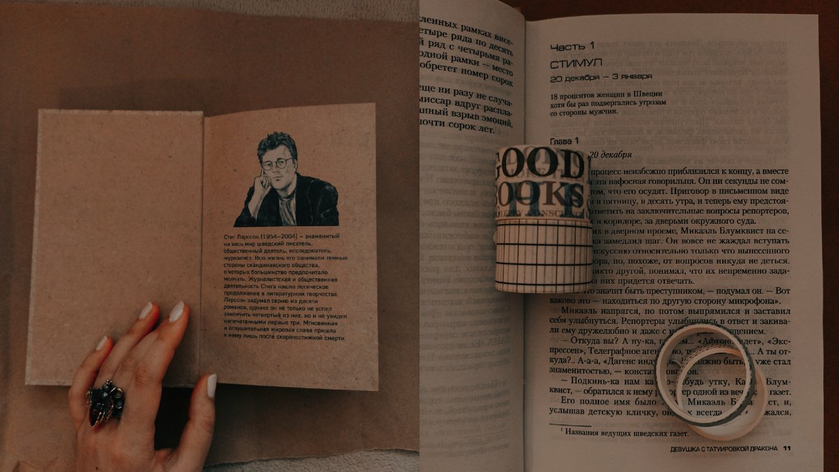 Стиг Ларсон, Девушка с татуировкой дракона. Книговорот событий