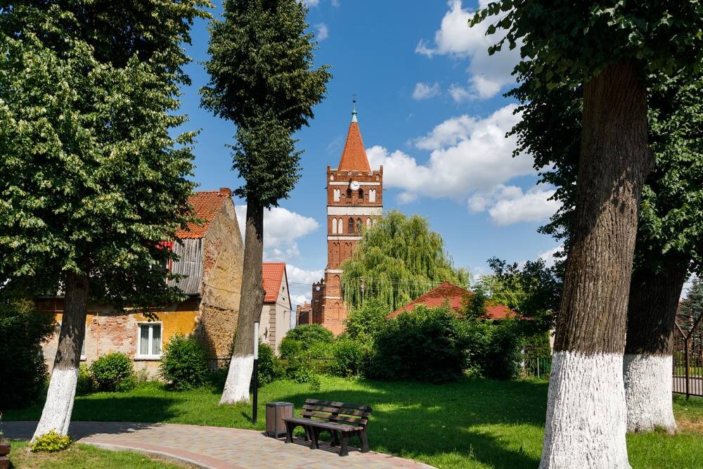 Бывшая кирха Фридланда, сейчас - Свято-Георгиевский храм