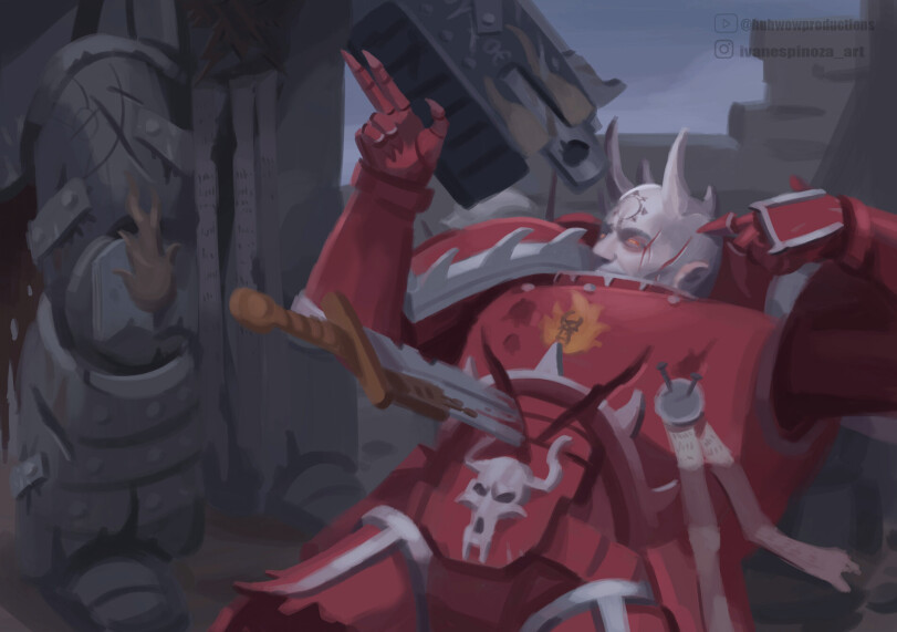 В бою. Худ. Ivan Espinoza