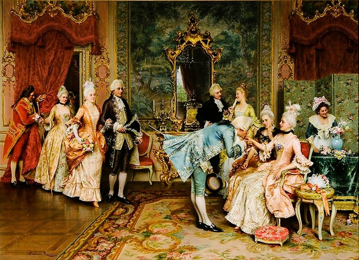 «Прием», худ. Артуро Риччи, 1898 год