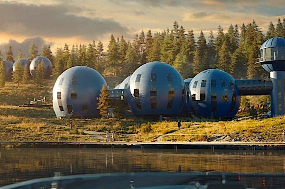 Международная арктическая станция «Снежинка». Визуализация: Институт арктических технологий МФТИ. Источник: minobrnauki.gov.ru