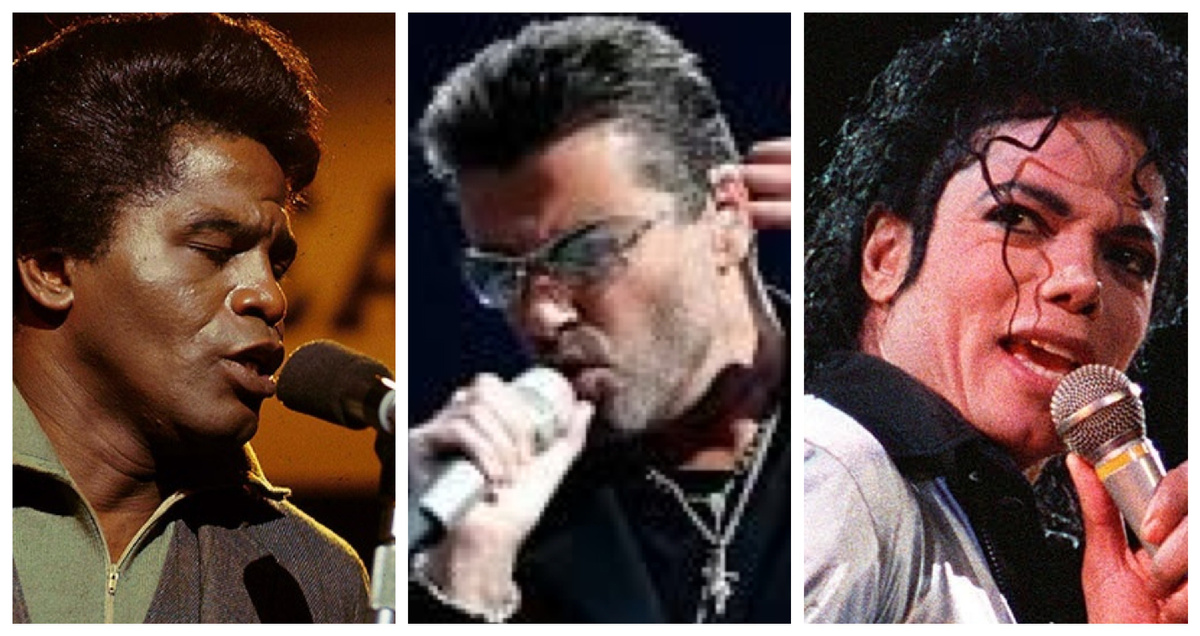 Джеймс Браун, Джордж Майкл и Майкл Джексон