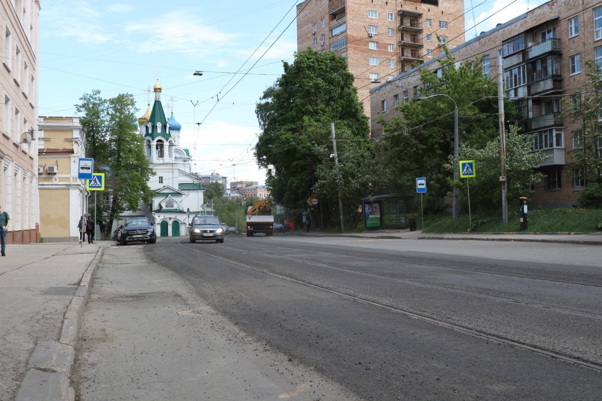    Замена трамвайных путей завершилась в Нижнем Новгороде на улице Добролюбова
