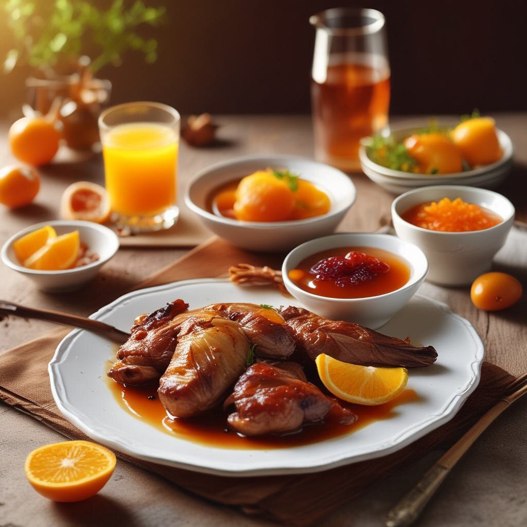Утка в апельсиновом соусе