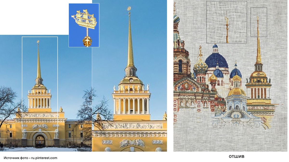 Соответствие вышивки оригиналу