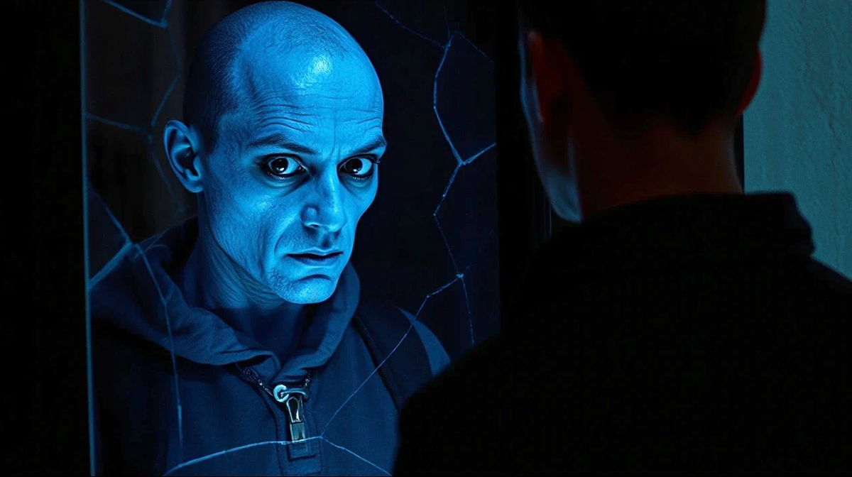 С тех пор синий мужик бродит по заброшенным деревням.