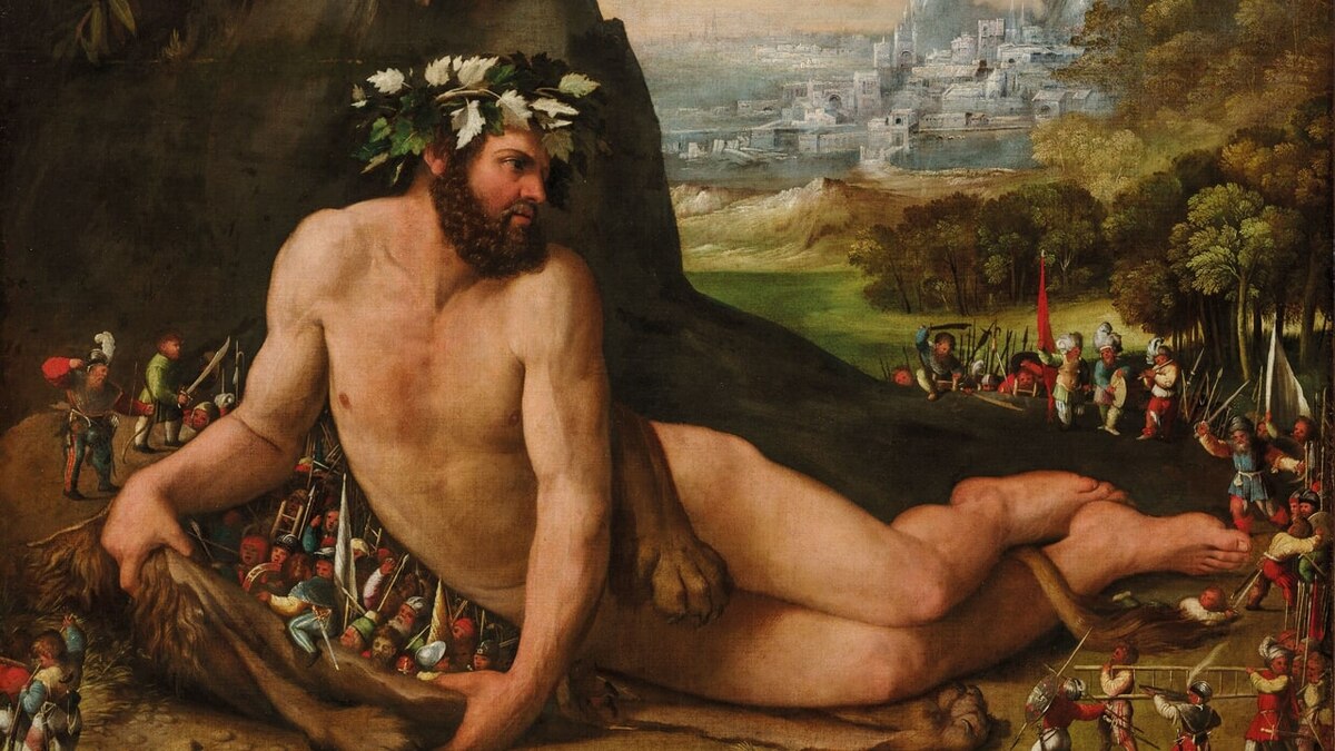 Геркулес и пигмеи, ок. 1535 г.