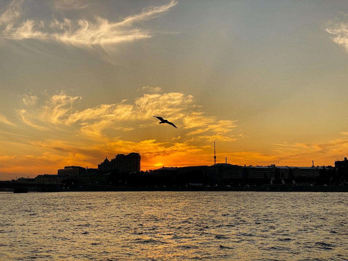 Санкт-Петербург на закате