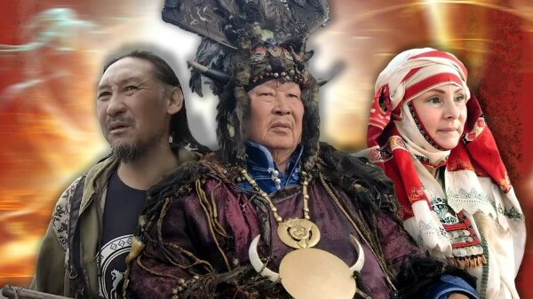 Лучшие шаманы России — тувинцы, якуты, чуваши, жители Иркутской области. Обложка © VK / Karaool Tyulyushevich Dopchunool, Русалина Селентай, YouTube / BBC News — Русская служба