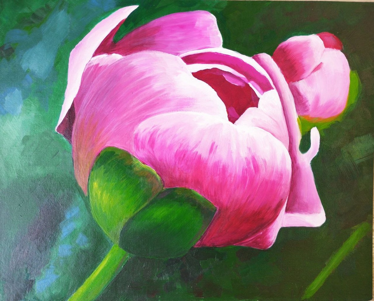 Работа акрилом