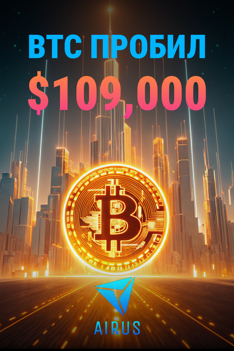 Биткойн пробил $109,000 — рынок в огне!