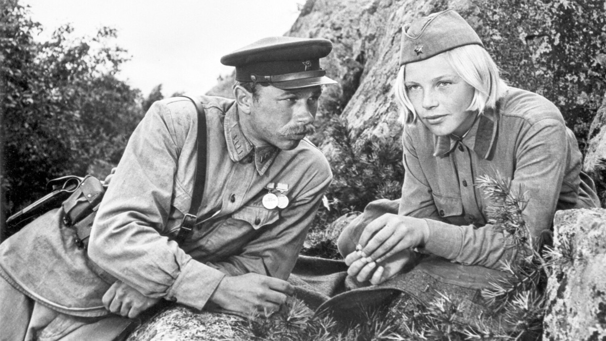 Кадр из фильма «А зори здесь тихие», 1972 год, режиссер Станислав Ростоцкий