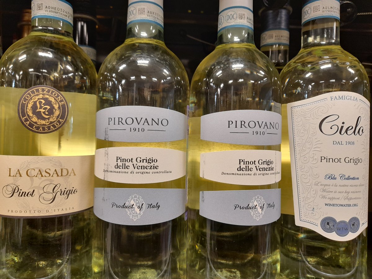 Пино Гриджио из Италии 