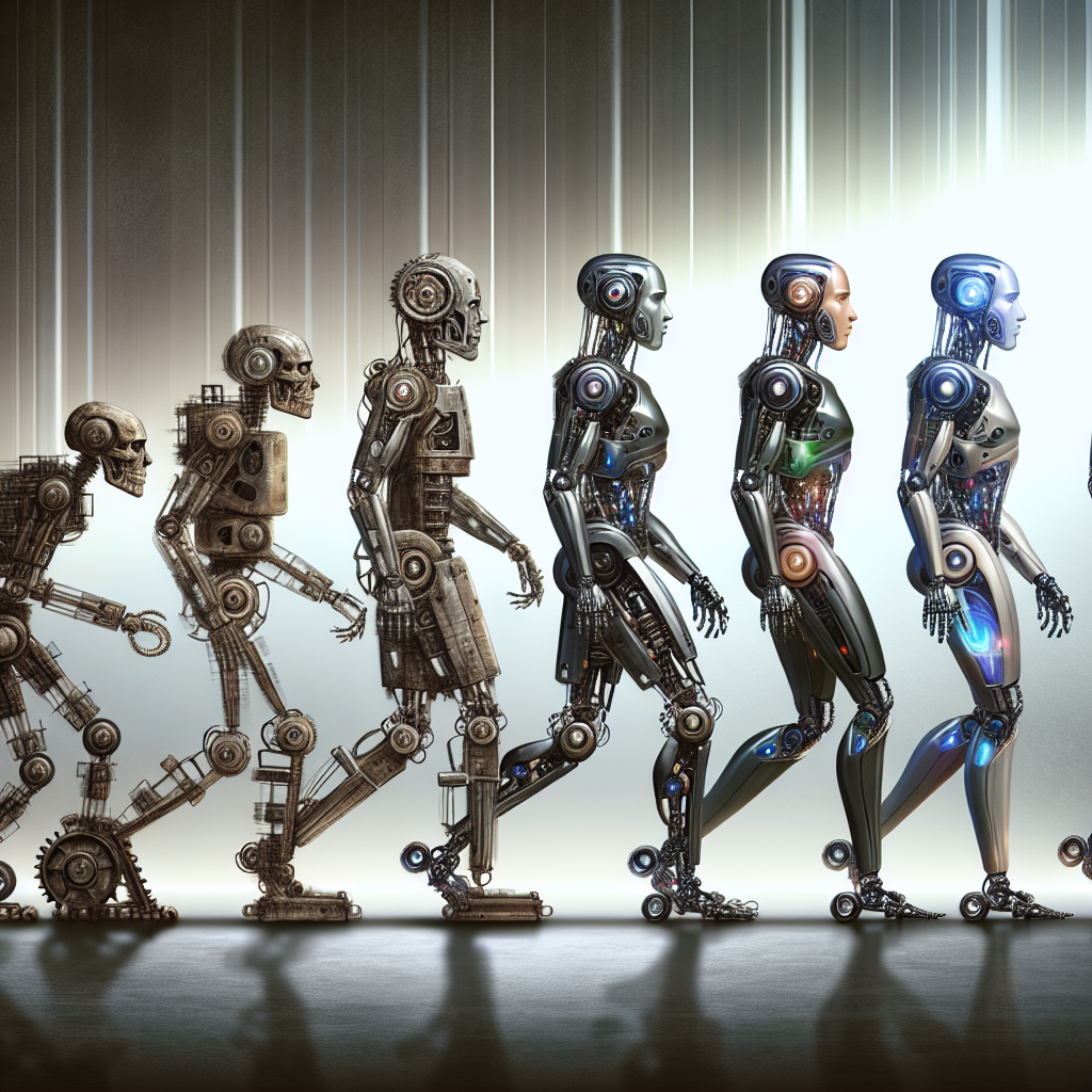 Результат нейрогенерации по теме эволюции роботов. Один из вариантов.