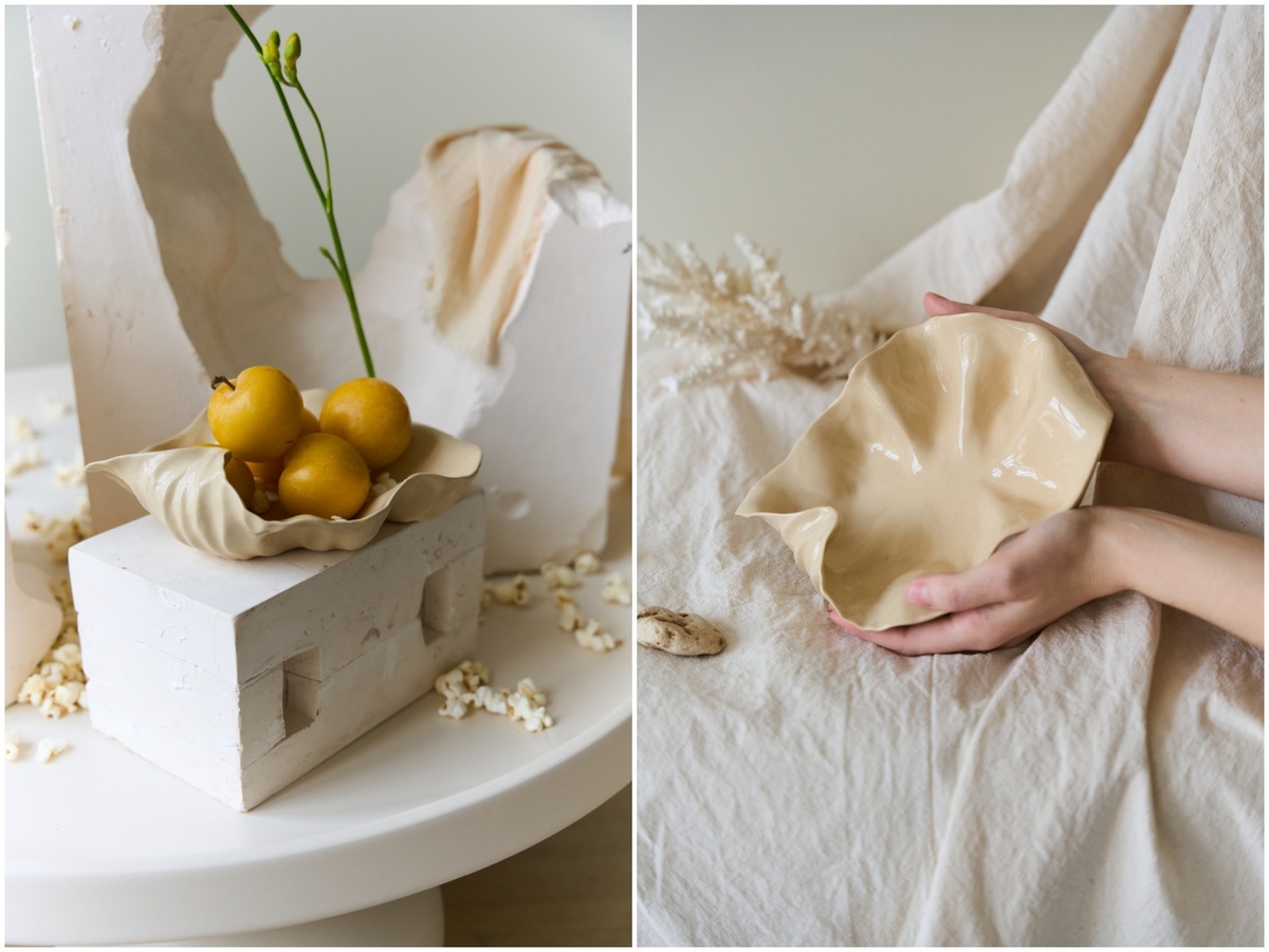 ТАРЕЛКА НАМИ БЕЖЕВАЯ 19Х18 СМ