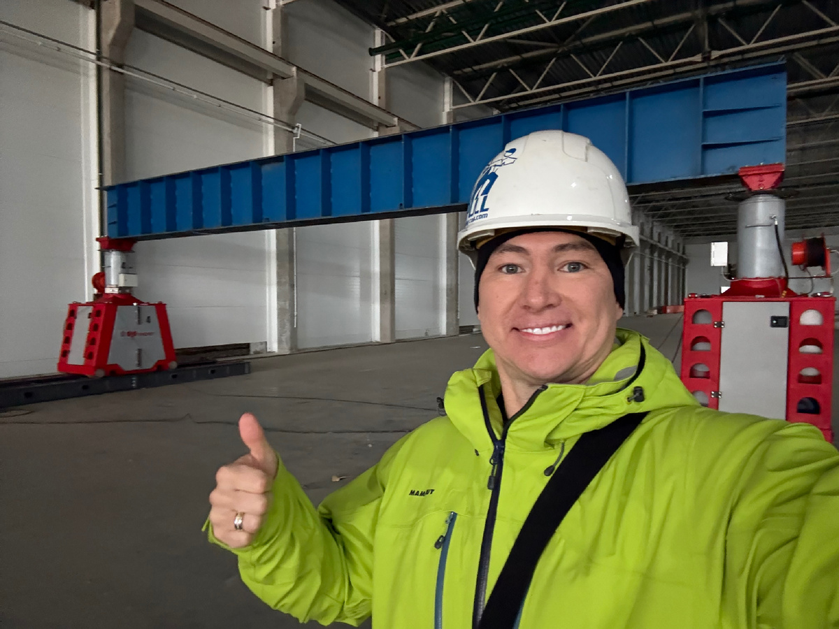 Руководитель компании Коноплев А.Л. на месте проведения работ