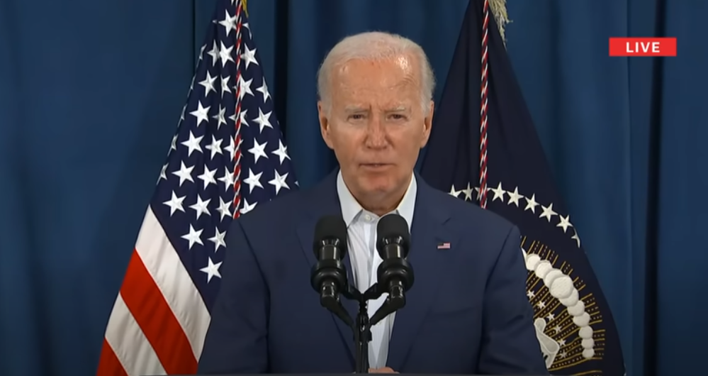    Джо Байден. Фото: скриншот из трансляции Белого дома