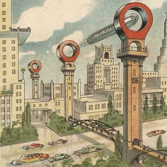 Так видели город будущего современники 