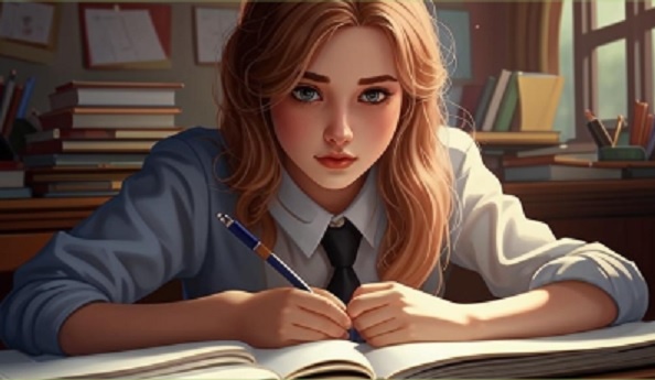 Нейросеть Кандинский упорно выдаёт мне вот такие изображения современных двоечниц