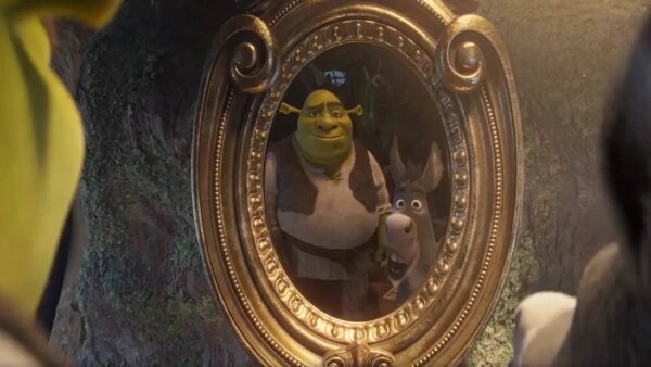 Осёл останется постоянным спутником Шрека. Фото © Кадр из фильма «Шрек 5», режиссёры: Уолт Дорн, Конрад Вернон, Брэд Эблесон, сценаристы: Майкл МакКаллерс, Кристофер Меледандри, Уильям Стейг / Kinopoiskatomic:embed 2
