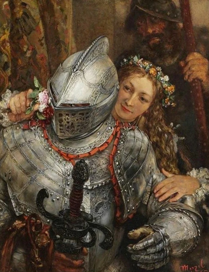 Художник Адольф фон Менцель рыцарь и дама