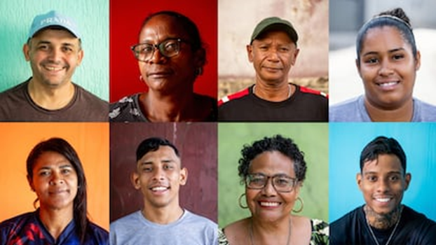 Разные типажи бразильцев в фотоподборке газеты. LELA BELTRÃO