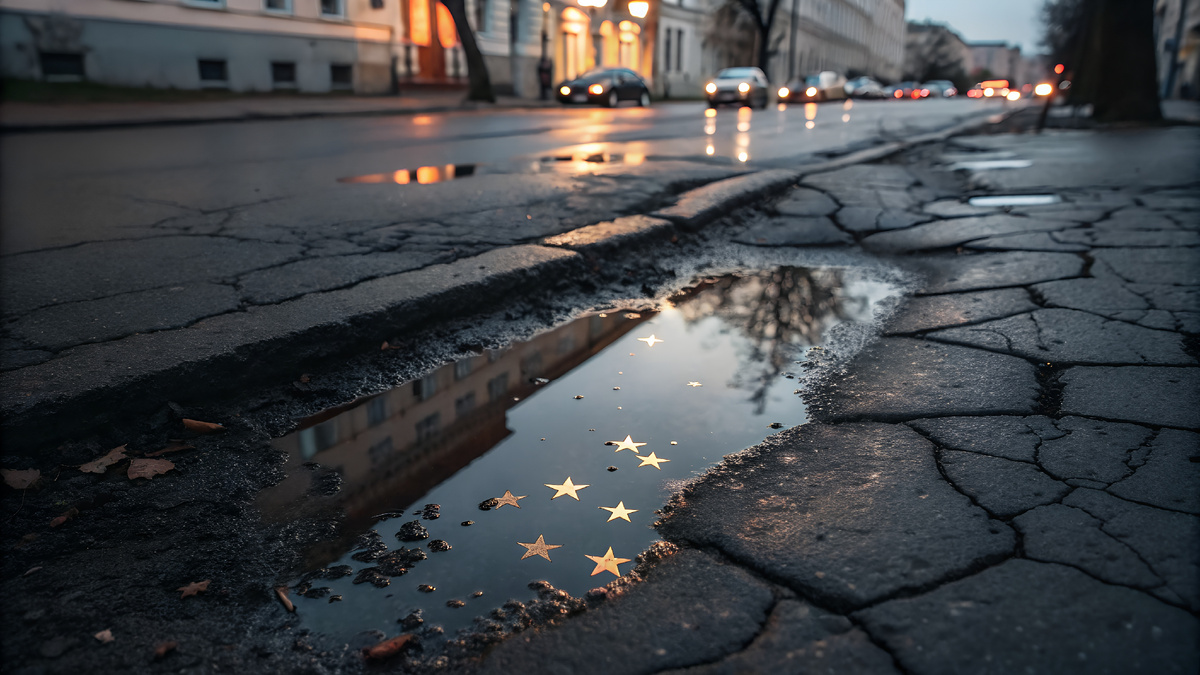 звёзды не светят тебе путеводно с высоты, а скромно отражаются в самых неожиданных местах. В мутных лужах у разбитых парадных