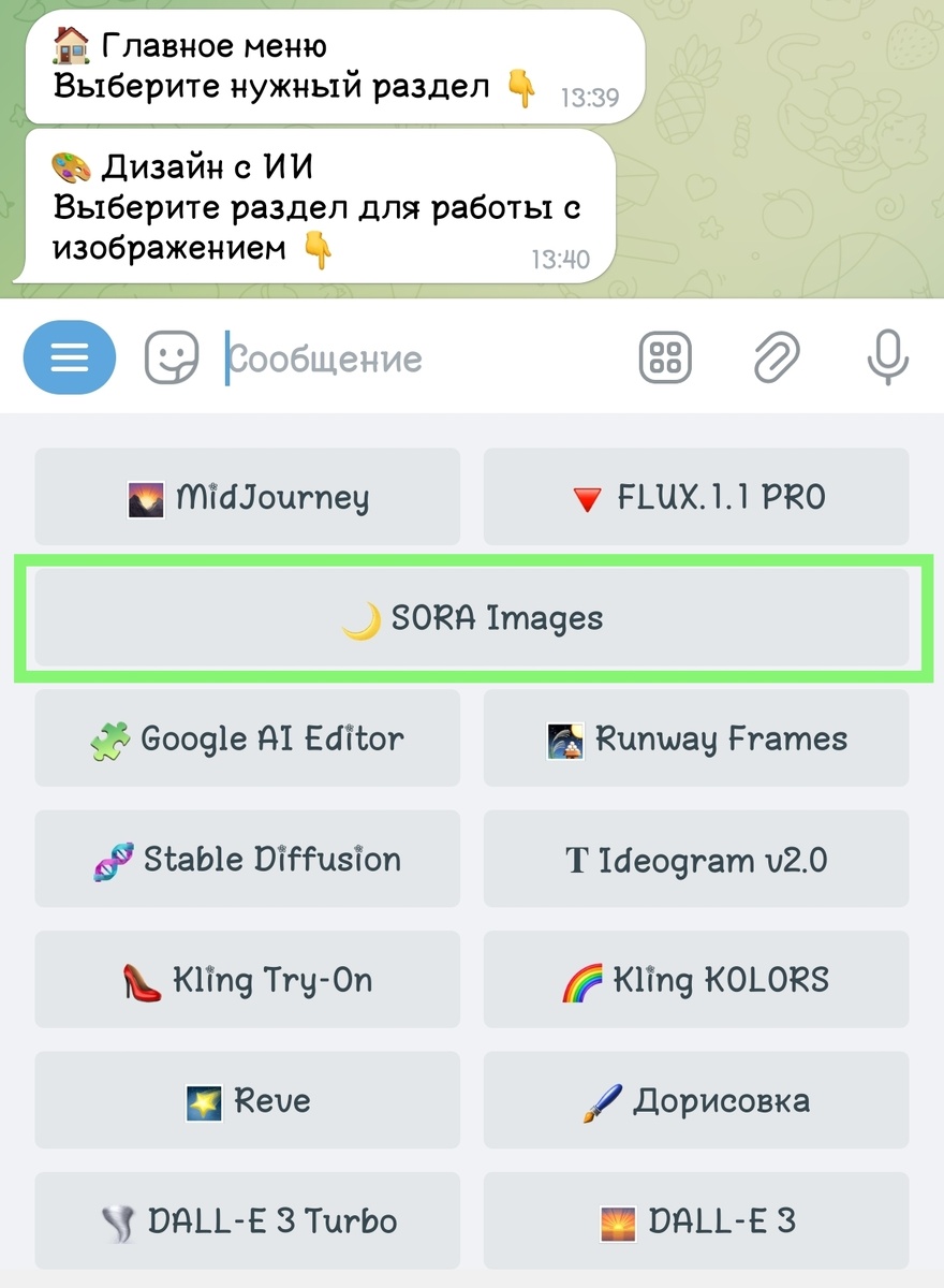 Запуск Sora Images