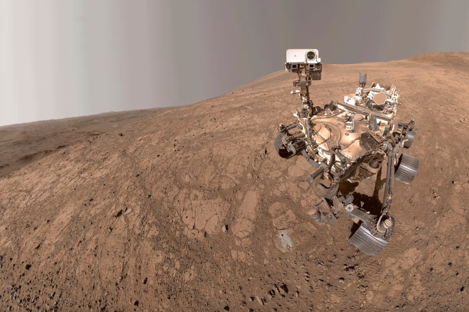 Селфи марсохода, фото:NASA